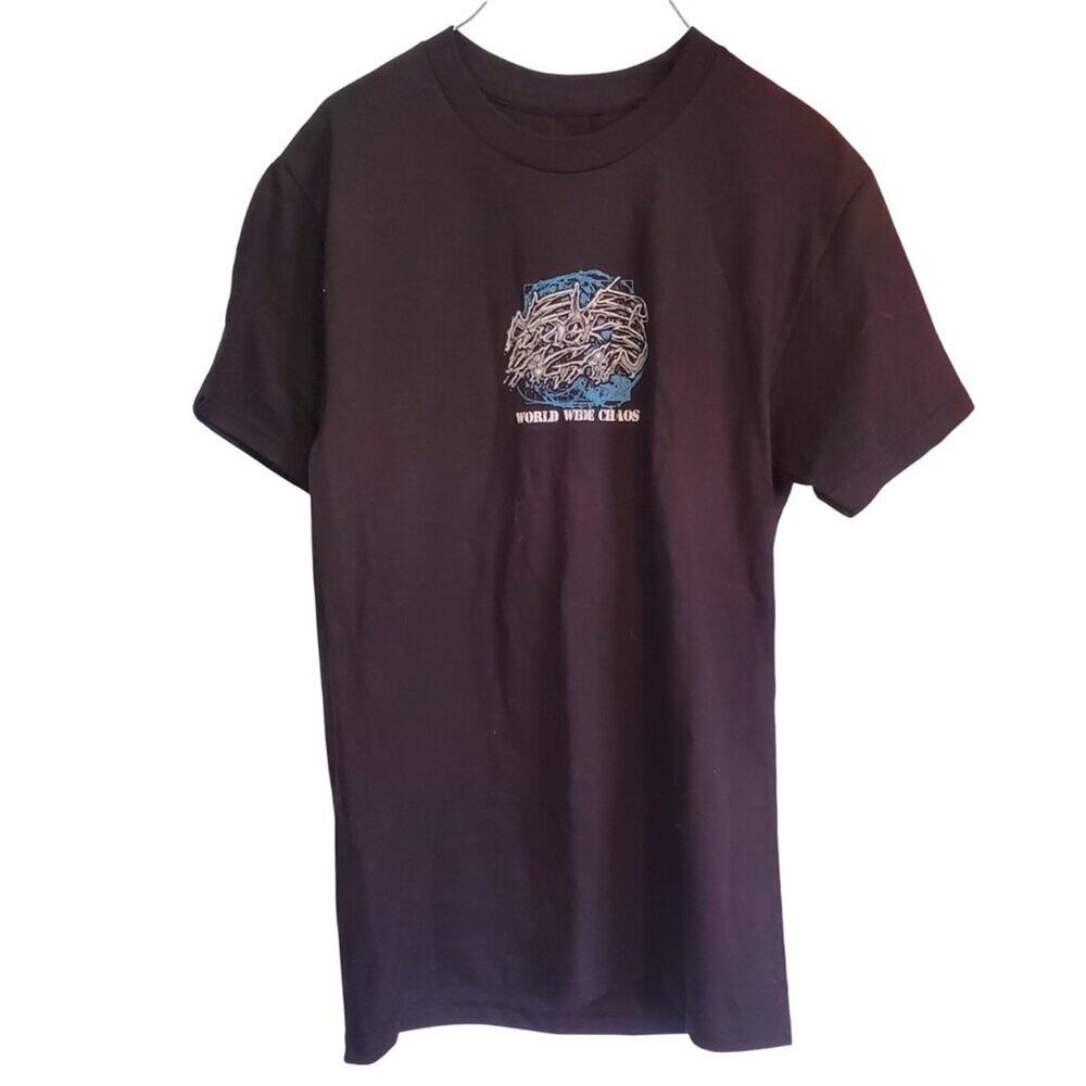 Never Broke Again World Wide Tee Black Short Sleeve Graphic T Shirt Size Small